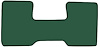Molded Cut Pile Floor Mats for 1981-1986 C Series Chevrolet and GMC Trucks [1-Piece, Column Shift, Jade] - image 1