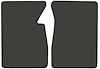 Molded Loop Floor Mats for 1960-1966 Chevrolet and GMC Trucks [2-Piece, Charcoal] - image 1