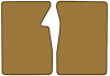 Molded Loop Floor Mats for 1967-1970 C/K Series Chevrolet and GMC Trucks [2-Piece, Gold] - image 1