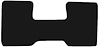 Molded Loop Floor Mats for 1971-1973 C Series Chevrolet and GMC Trucks [1-Piece, Automatic, Column Shift, Black] - image 1