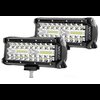 7 in. Dual Row LED Off-Road Lights, 240W, 24,000 Lumens, Pair, Spot/Flood Combo Beam