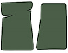 Molded Cut Pile Floor Mats for 1978-1987 Chevrolet El Camino, GMC Caballero [2-Piece, Sage Green] - image 1