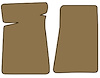 Molded Cut Pile Floor Mats for 1978-1987 Chevrolet El Camino, GMC Caballero [2-Piece, Doeskin/Camal Tan]