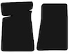 Molded Cut Pile Floor Mats for 1978-1987 Chevrolet El Camino, GMC Caballero [2-Piece, Black] - image 1
