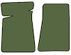 Molded Cut Pile Floor Mats for 1978-1987 Chevrolet El Camino, GMC Caballero [2-Piece, Willow Green] - image 1