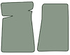 Molded Cut Pile Floor Mats for 1978-1987 Chevrolet El Camino, GMC Caballero [2-Piece, Dove Gray] - image 1