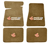Molded Cut Pile Floor Mats for 1984-1987 Buick Regal Grand National [4-Piece, W/Grand National Logo, Medium Doeskin] - image 1