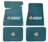 Molded Cut Pile Floor Mats for 1984-1987 Buick Regal Grand National [4-Piece, W/Grand National Logo, Blue] - image 1