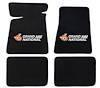 Molded Cut Pile Floor Mats for 1984-1987 Buick Regal Grand National [4-Piece, W/Grand National Logo, Black] - image 1