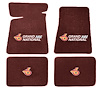 Molded Cut Pile Floor Mats for 1984-1987 Buick Regal Grand National [4-Piece, W/Grand National Logo, Claret/Oxblood] - image 1