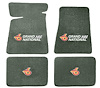 Molded Cut Pile Floor Mats for 1984-1987 Buick Regal Grand National [4-Piece, W/Grand National Logo, Dove Gray] - image 1