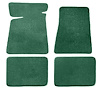 Molded Cut Pile Floor Mats Fits Select 1978-1987 Buick, Chevrolet, Oldsmobile, Ponitac Models [4-Piece, Silver Green/Jade] - image 1