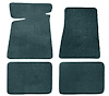 Molded Cut Pile Floor Mats Fits Select 1978-1987 Buick, Chevrolet, Oldsmobile, Ponitac Models [4-Piece, Federal Blue] - image 1