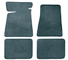 Molded Cut Pile Floor Mats Fits Select 1978-1987 Buick, Chevrolet, Oldsmobile, Ponitac Models [4-Piece, Steel Blue/Crystal Blue] - image 1