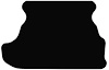 Molded Cut Pile Trunk Mat for 1979-1993 Ford Mustang [Black] - image 1