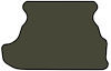 Molded Cut Pile Trunk Mat for 1979-1993 Ford Mustang [Gray] - image 1