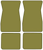 Molded Loop Floor Mats for 1964-1968 Ford Mustang [4-Piece, Ivy Gold] - image 1