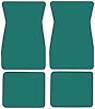 Molded Loop Floor Mats for 1964-1968 Ford Mustang [4-Piece, Aqua] - image 1