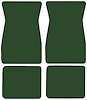 Molded Loop Floor Mats for 1964-1968 Ford Mustang [4-Piece, Dark Green] - image 1