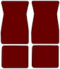 Molded Loop Floor Mats for 1964-1968 Ford Mustang [4-Piece, Maroon] - image 1