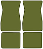 Molded Loop Floor Mats for 1964-1968 Ford Mustang [4-Piece, Moss Green] - image 1