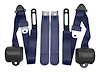 3-Point Retractable Seat Belts for 1973-1987 Chevrolet & GMC Trucks w/Bucket Seats [Dark Blue] - image 1