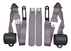 3-Point Retractable Seat Belts for 1973-1987 Chevrolet & GMC Trucks w/Bucket Seats [Gray] - image 1