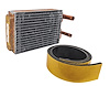 Heater Core Fits Select 1963-1968 Buick, Chevrolet, Oldsmobile, and Pontiac Models W/O A/C [Copper/Brass] - image 1