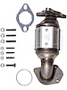 Catalytic Converter Fit Select 2017-2020 Buick Envision, AWD/FWD, 2014-2019 Chevy Impala, 2013-2016 Malibu/Limited FWD w/2.5L I4 - image 1