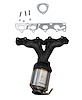 Catalytic Converter Fits 2008-2010 Chevy Malibu, Pontiac G6, 2008-2009 Saturn Aura w/2.4L 4 cy. Eng. [Front] - image 1