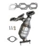 Catalytic Converter Fits 2001-2008 Ford Escape, 2001-2006 Mazda Tribute, 2005-2008 Mercury Mariner w/3.0L V6 Eng. [Front Right] - image 2