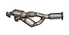 Catalytic Converter Fits Select 2004-2006 Porsche Cayenne, Volkswagen Touareg 3.2L/4.5L V6/V8 [Front] - image 1