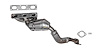 Catalytic Converter Fits 2000 BMW 323Ci, 1999-2000 323i, 528i, Z3, 1999 BMW 323is w/2.5l, 2.8L I6 Eng. [Front]