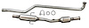 Catalytic Converter Fits 1998-2002 Chevrolet Prizm, 1998-2002 Toyota Corolla w/1.8L 4 cyl. Eng. [Front] - image 1
