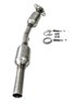 Catalytic Converter Fits 2001-2009 Toyota Prius, 2012-2020 Toyota Prius C w/1.5L DOHC 4 cyl. Eng. [Rear] - image 3
