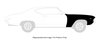 Front Fender for 1969 Chevrolet Chevelle, El Camino [Right/Passenger Side] - image 4