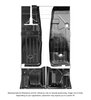 Full-Length Floor & Rear Under Seat Pan Set for 1967-1969 GM F-Body Models [4-Piece Set] - image 2