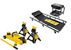 Hydraulic Utility Floor Jack, Jack Stands, Creeper, and Mechanic Seat - image 1