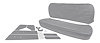 Interior Upholstery Kit for 1947-1955 (1st Series) Chevrolet and GMC Truck [Gray] - image 1