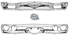 Bumper Kit with Mounting Hardware for 1971-1972 Chevrolet Chevelle [Front & Rear] - image 1