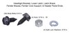 Front End Bolt Kit for 1964-1967 Chevy Chevelle, El Camino [Black Finish] - image 2