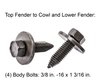 Front End Bolt Kit 1962-1967 Chevy II, Nova - Black Finish - image 3