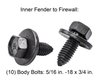 Front End Bolt Kit 1962-1967 Chevy II, Nova - Black Finish - image 4