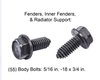 Front End Fastener Kit for 1960-1966 GM Truck [Black Finish] - image 2