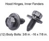 Front End Fastener Kit for 1960-1966 GM Truck [Black Finish] - image 3