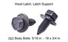 Front End Fastener Kit for 1973-1980 GM Truck [Black Finish] - image 2