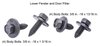 Front End Bolt Kit 1961-1964 Chevrolet Full Size - Black Finish - image 4