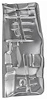 Full Length Floor Pan for Select 1964-1972 Buick, Chevy, Olds, Pontiac Models [Left/Driver Side] - image 1