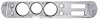 Dash Panel Bezel for 1964 Chevrolet Chevelle and El Camino [With A/C] - image 1