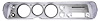 Dash Panel Bezel for 1964 Chevrolet Chevelle and El Camino [Without A/C] - image 1